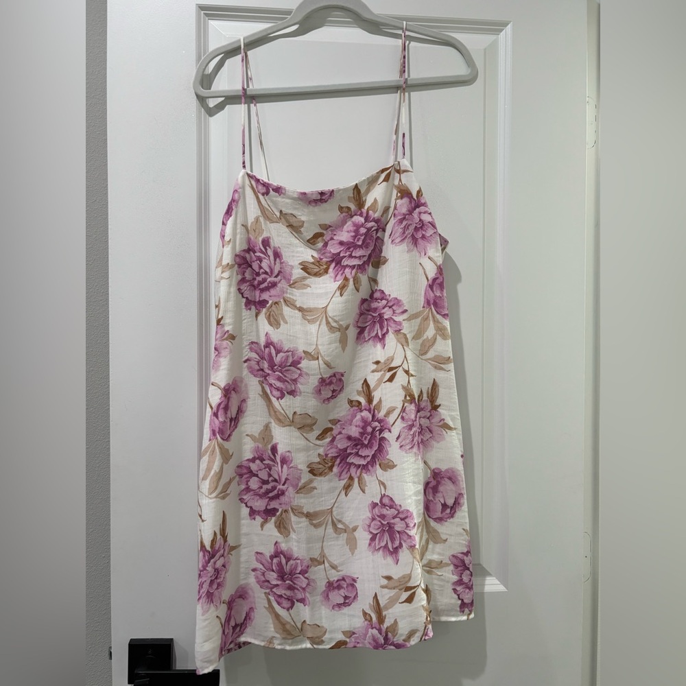 Abercrombie & Fitch Pink and Brown Floral Blouse